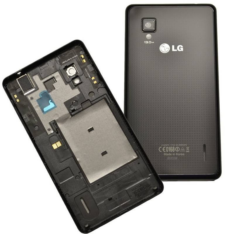 tapa trasera lg optimus G2 E975 negra