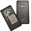 tapa trasera para LG optimus G E975 negra