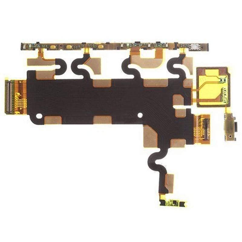 Flex con botones laterales y micrófono para Sony Xperia Z1, C6906, L39H