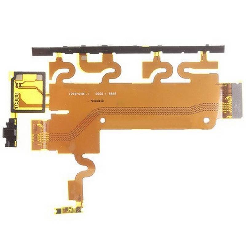 Flex con botones laterales y micrófono para Sony Xperia Z1, C6906, L39H