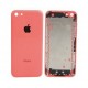 tapa carcaça traseira para iphone 5c em cor rosa