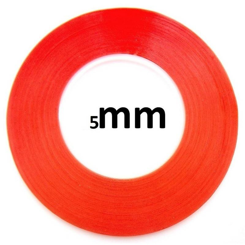Cinta Adhesiva Doble Cara Transparente 6mm 50m