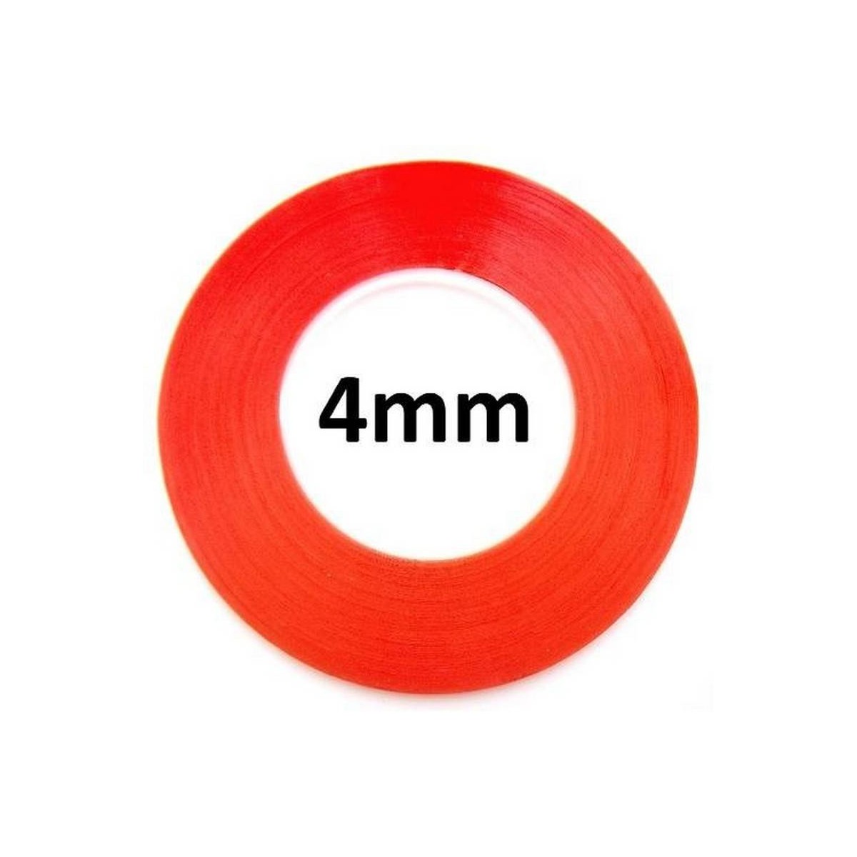 Cinta Adhesiva Doble Cara Transparente 4mm 50m