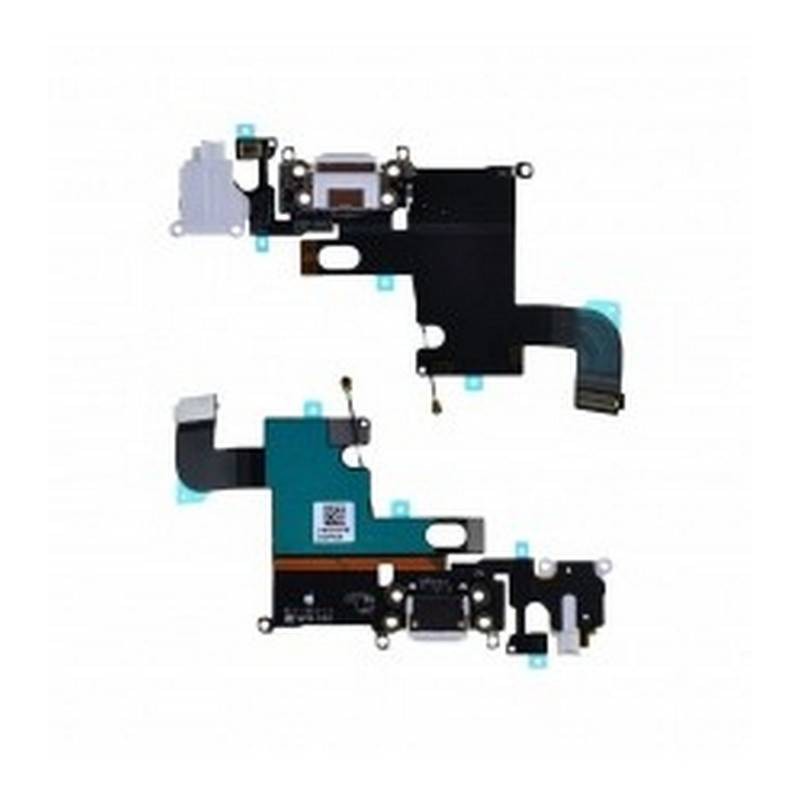 Flex Conector Carrega e Micro para iPhone 6 branco