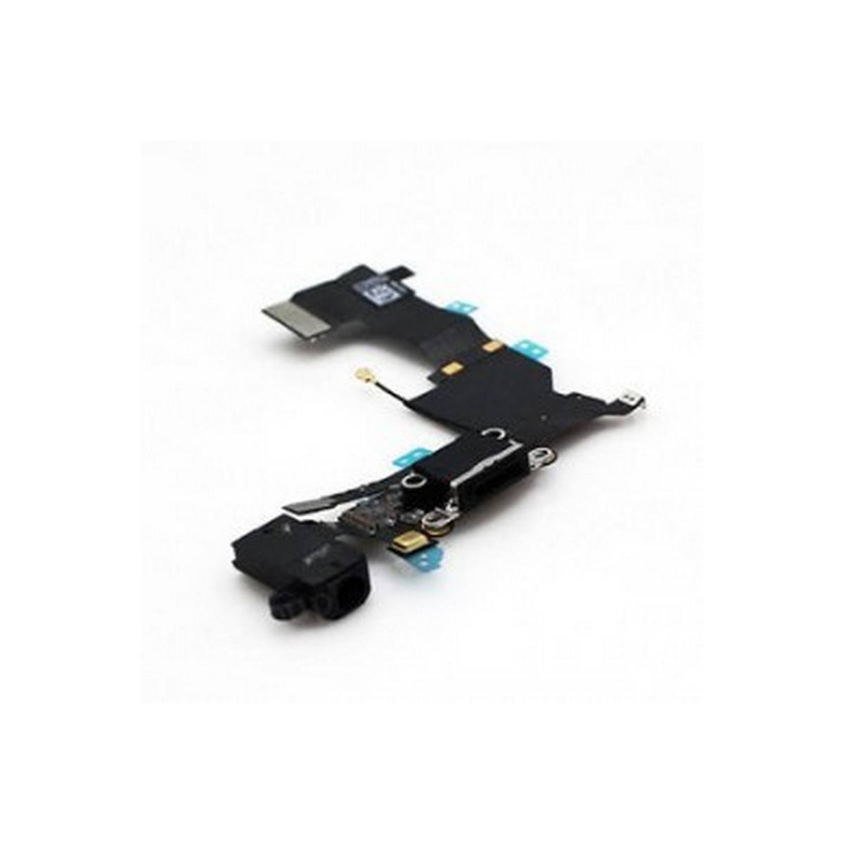 Cabo flex com Conector de carrega Dock fone de ouvido microfono iPhone 5c Preto