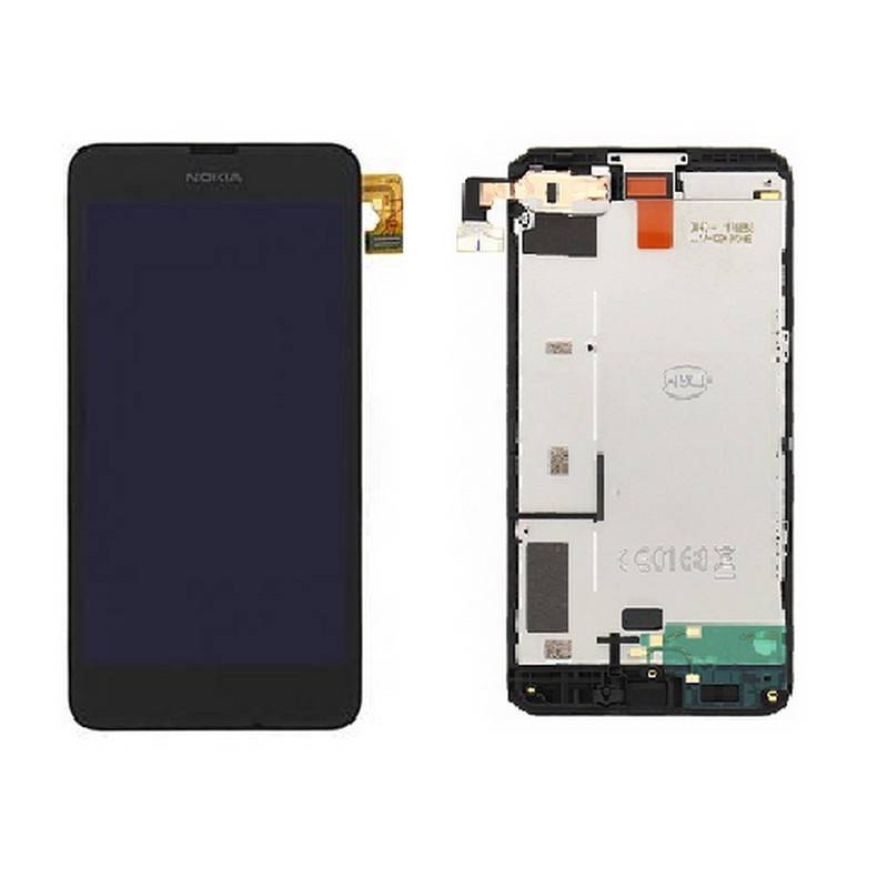 Pantalla Completa con Marco para Nokia Lumia 630 635 Negra