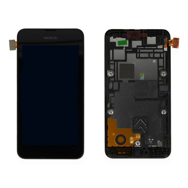 Ecrã Completa com Marco para Nokia Lumia 530 preta