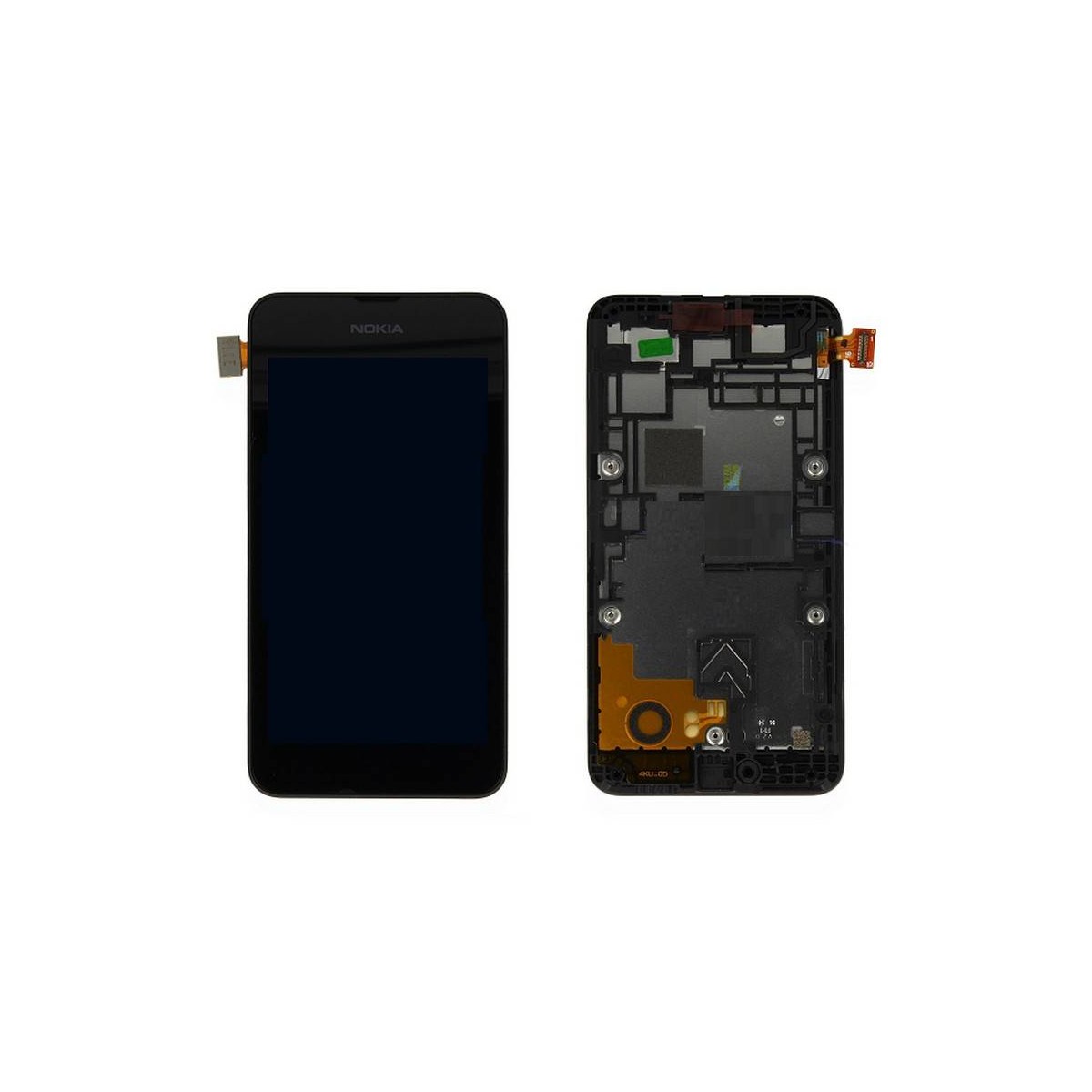 Ecrã Completa com Marco para Nokia Lumia 530 preta