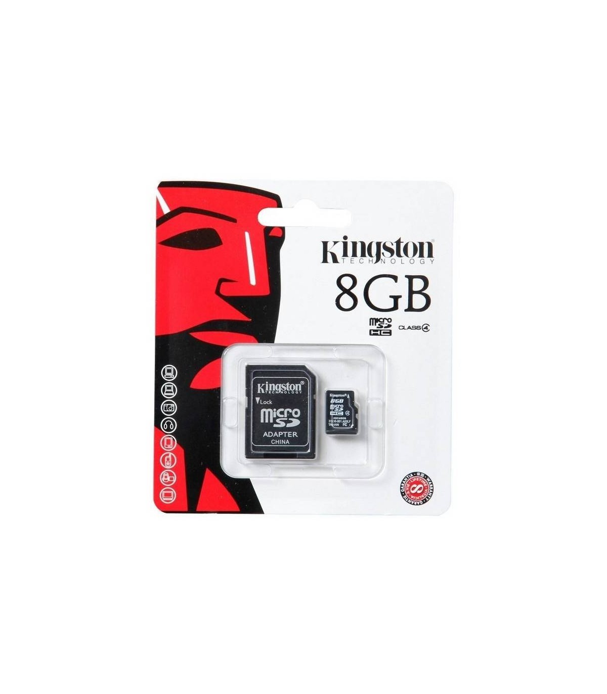Estrecho de Bering Abrazadera Perforación ✓ Tarjeta de memoria Micro Sd Kingston Original de 8GB.