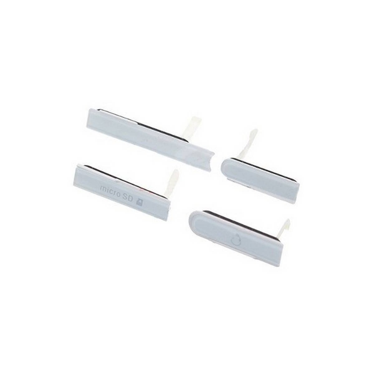 Set de 4 tapas Sony Xperia Z C6602 C6603 L36H blancas.