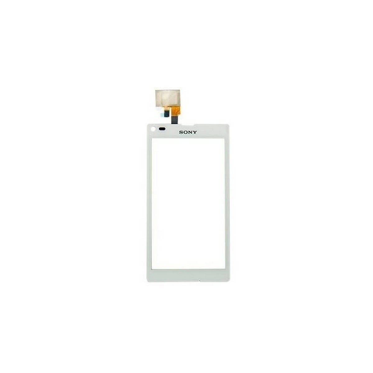 Pantalla tactil para sony xperia L S36H color blanca.