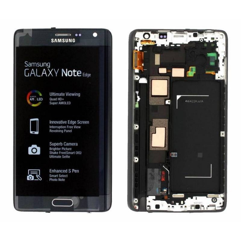 Ecrã completa Samsung Galaxy NOTE 4 N915 Edge azul.