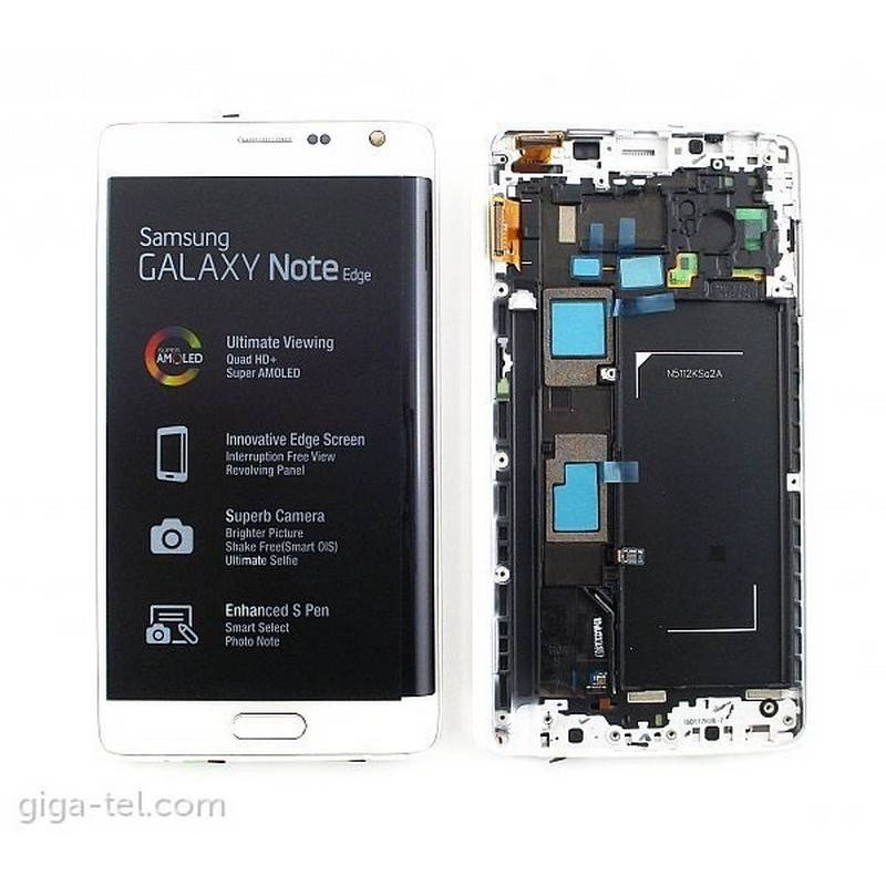 Ecrã completa Samsung Galaxy NOTE 4 EDGE N915 branco.