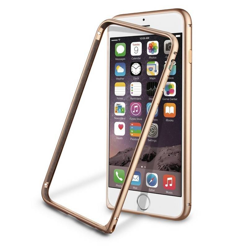 Funda Bumper Dorada Aluminio Apple iPhone 6 Plus 