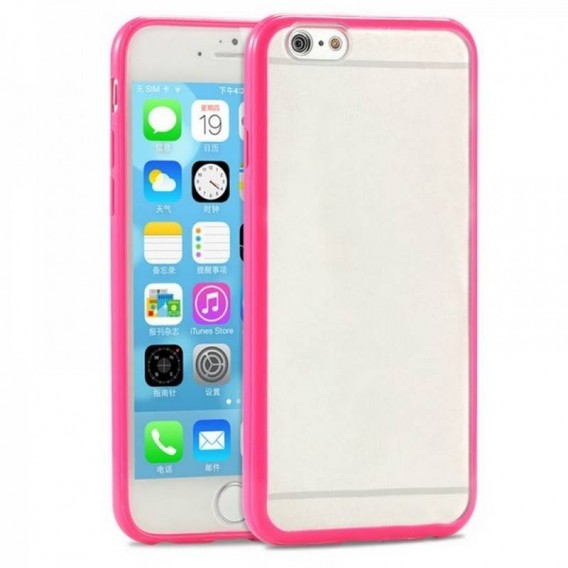 Funda bumper iphone 6 plus rosa
