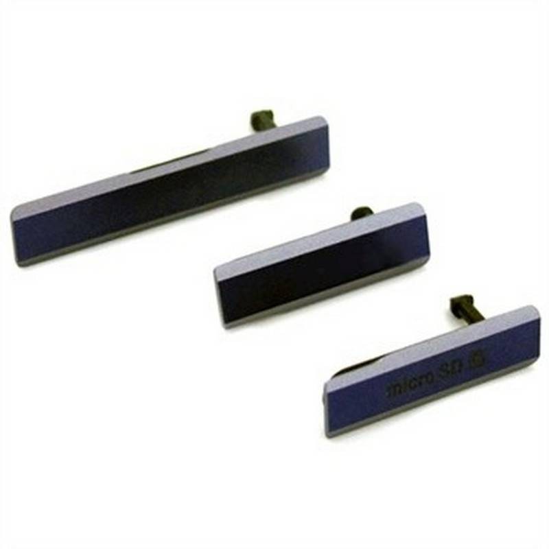 Conjunto de Tapa Lateral para Sony Xperia Z1 en color negro