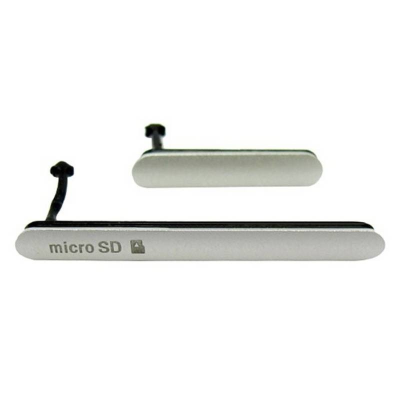 Kit de Tapa Lateral para Sony Xperia Z3 Plateado