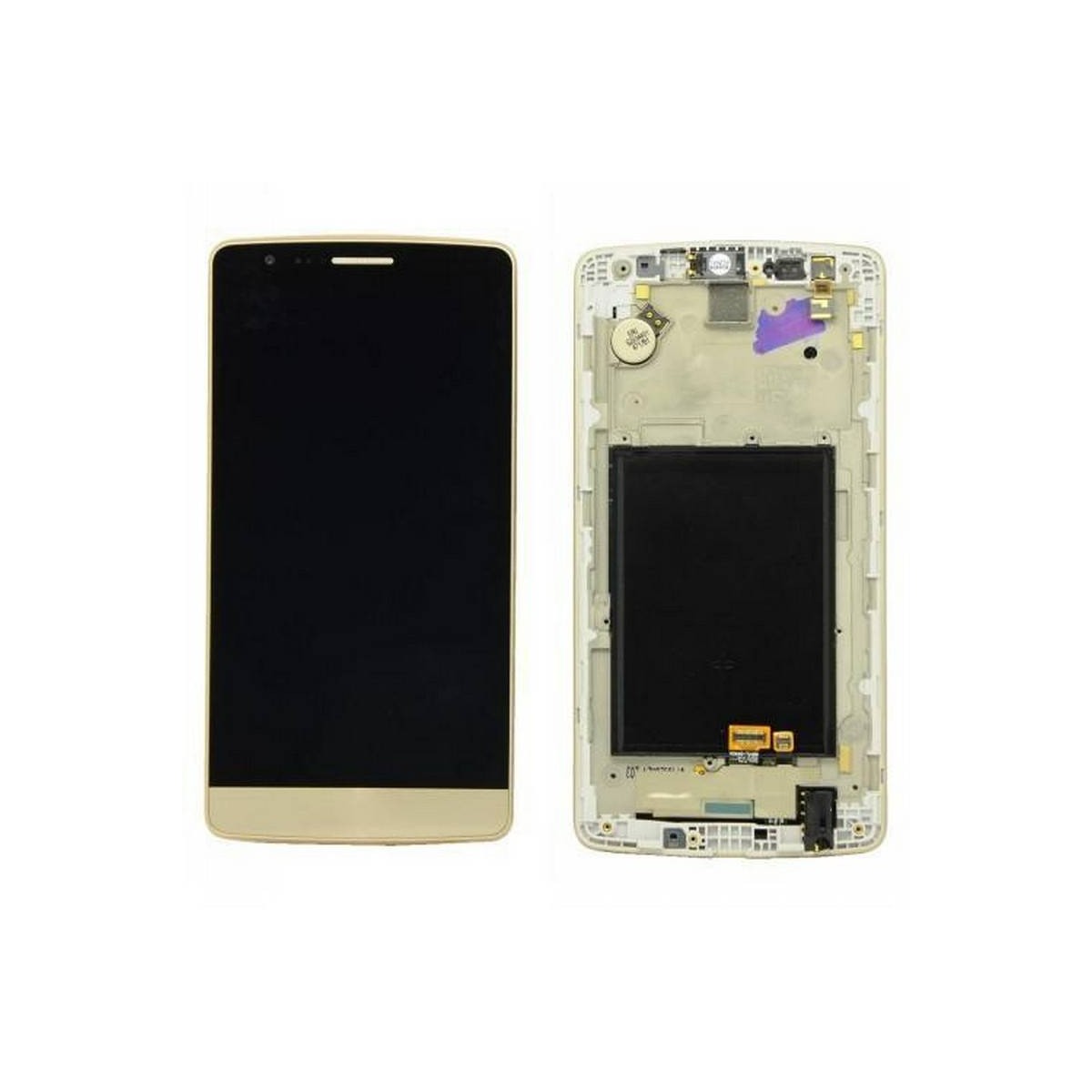 Pantalla completa con marco LG G3 mini D722 oro