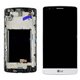 Pantalla completa con marco LG G3 mini D722 blanca