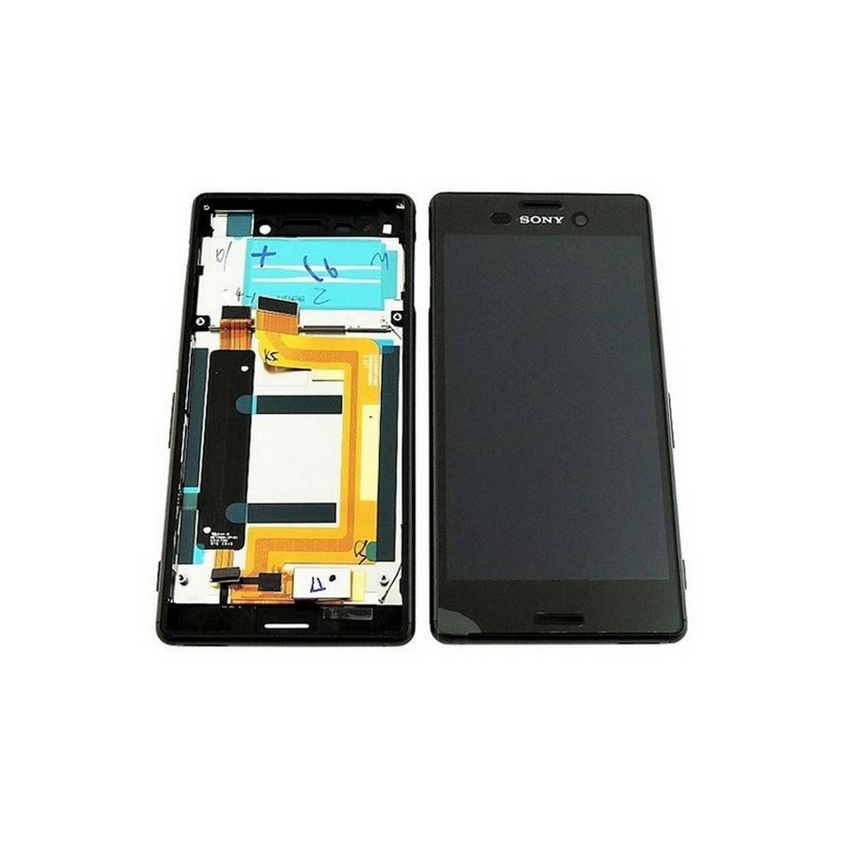 Pantalla completa con marco Xperia M4 Aqua E2303 NEGRO