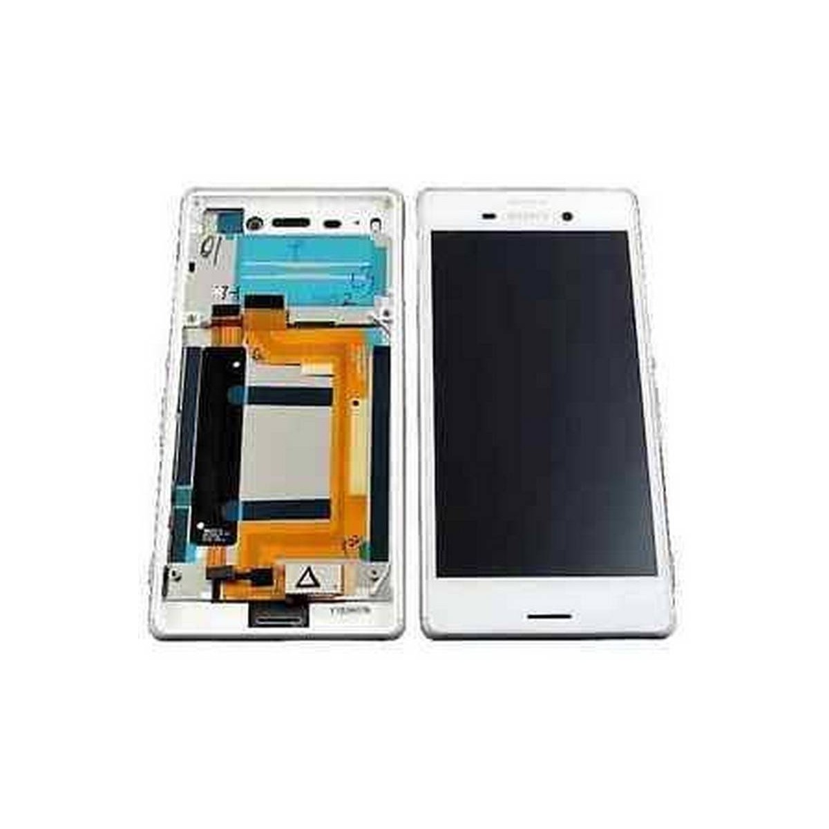 Ecrã completa com marco Xperia M4 Aqua E2303 branco