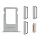 Conjunto porta sim e botões laterais iPhone 6 gris