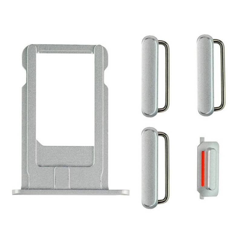 Conjunto porta sim e botões laterais iPhone 6 gris