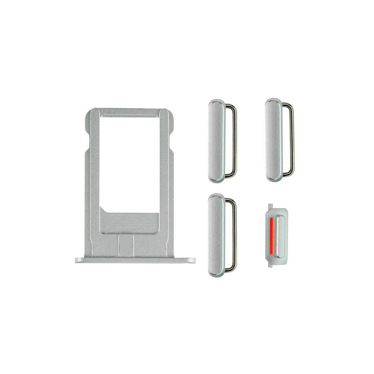 Conjunto porta sim e botões laterais iPhone 6 gris