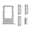 Conjunto porta sim e botões laterais iPhone 6 Plata