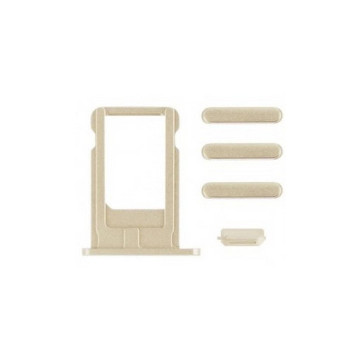 Set porta sim y botones laterales iPhone 6 oro
