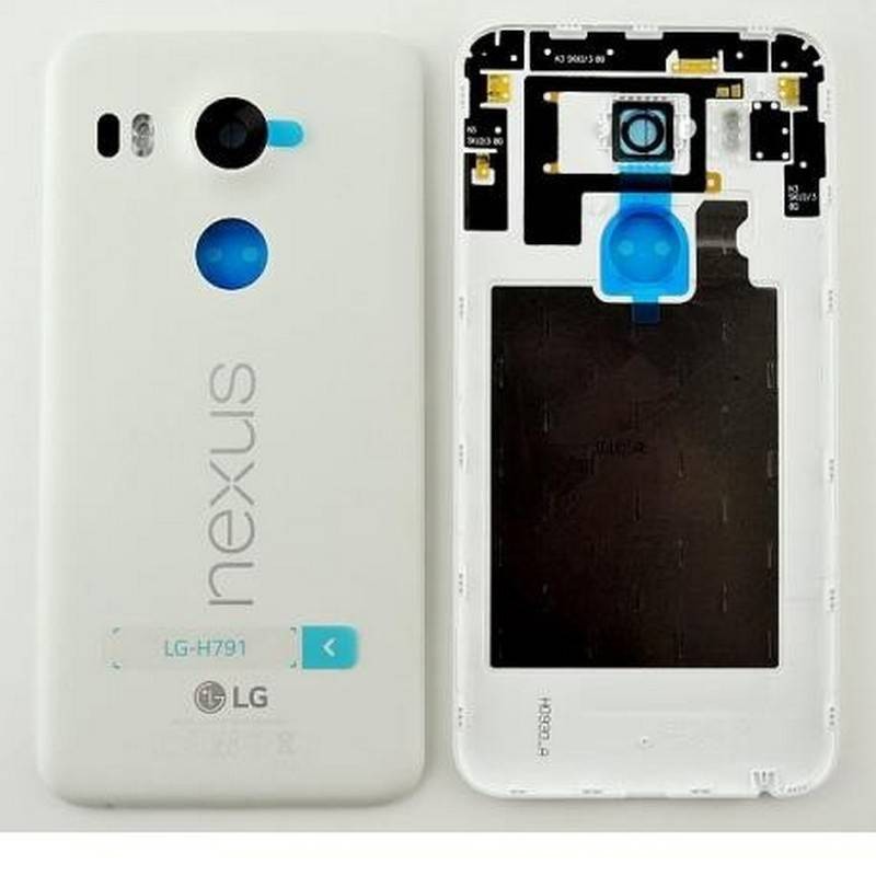 Carcasa Tapa Trasera de Bateria LG Nexus 5X H791 blanca