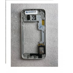 Chasis central para Samsung Galaxy S6 Edge G925F Plata Remanufacturado 