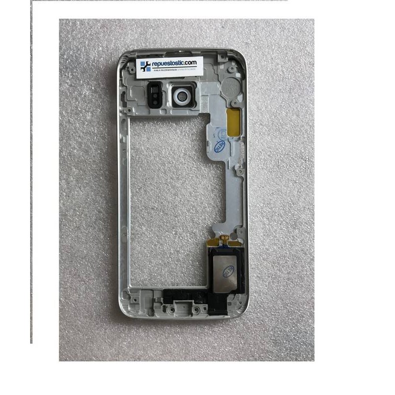 Chasis central para Samsung Galaxy S6 Edge G925F Prata Remanufacturado 