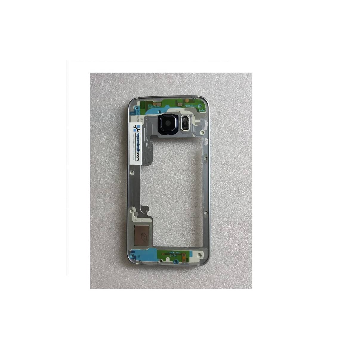 Chasis central para Samsung Galaxy S6 Edge G925F Preto Remanufacturado 