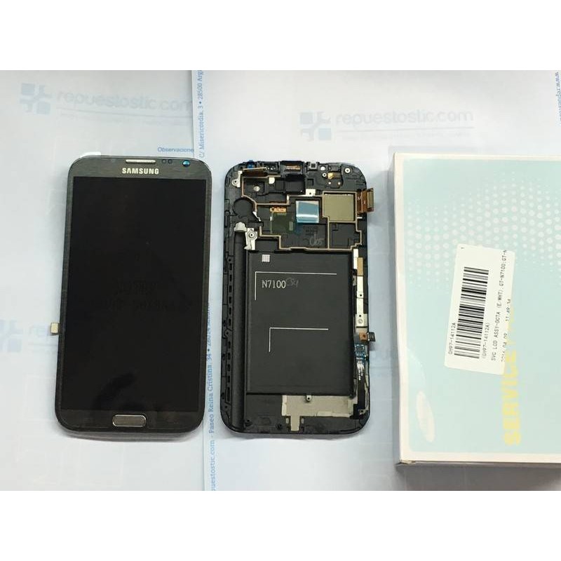 Ecrã completa Samsung N7100 gris Original
