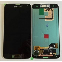 Ecrã completa LCD mas Táctil cor gold Samsung Galaxy S5, SM-G900F Original 