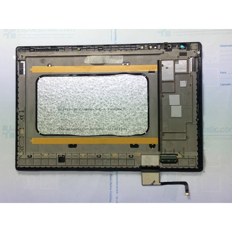 Pantalla completa con marco original Bq Aquaris E10 (version 3G) negra