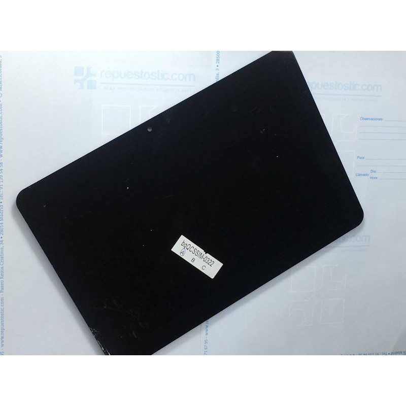 Pantalla completa Original Bq Edison 3 de 10.1 negra