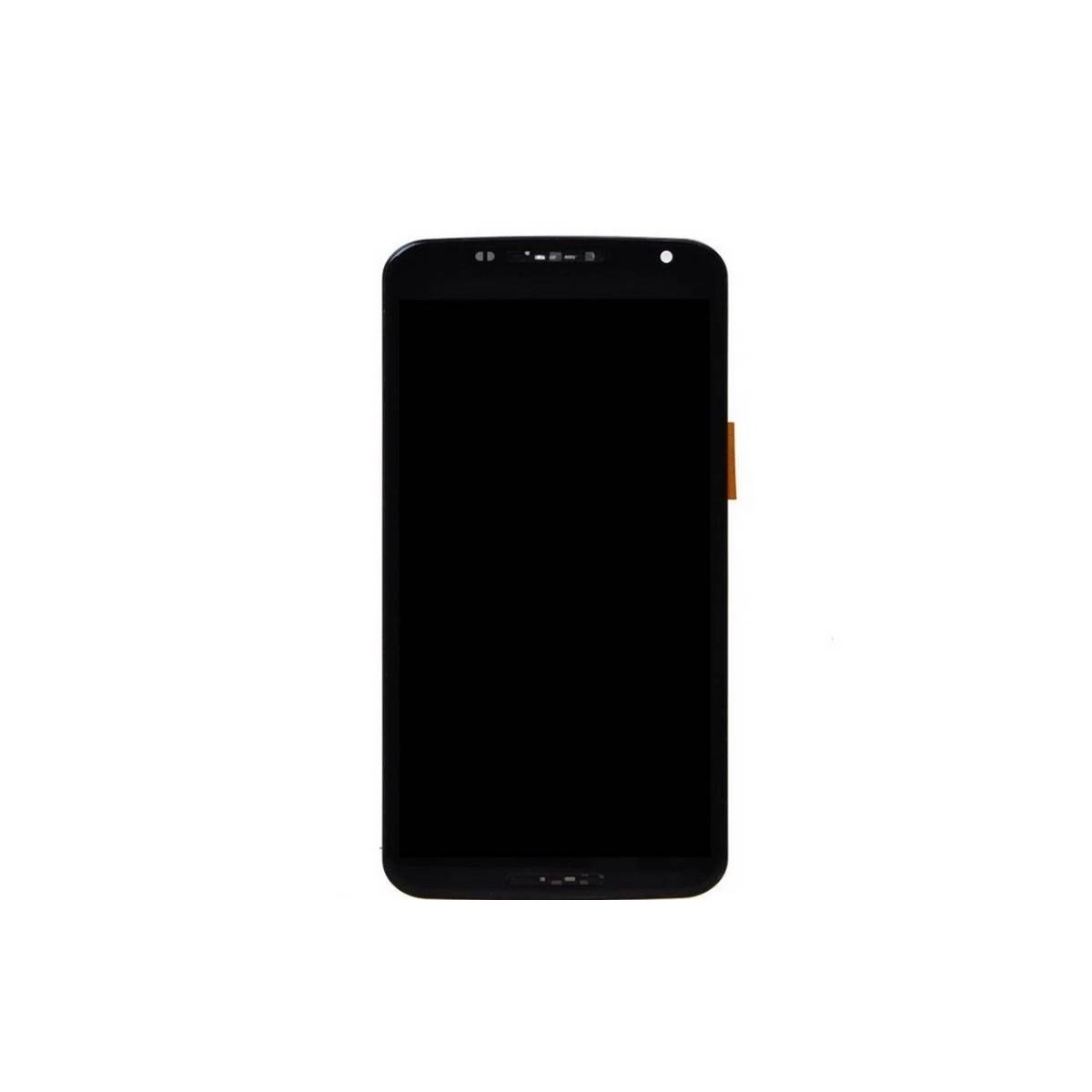 Pantalla Motorola Nexus 6 con carcasa frontal, marco en color negro, XT1100 negra