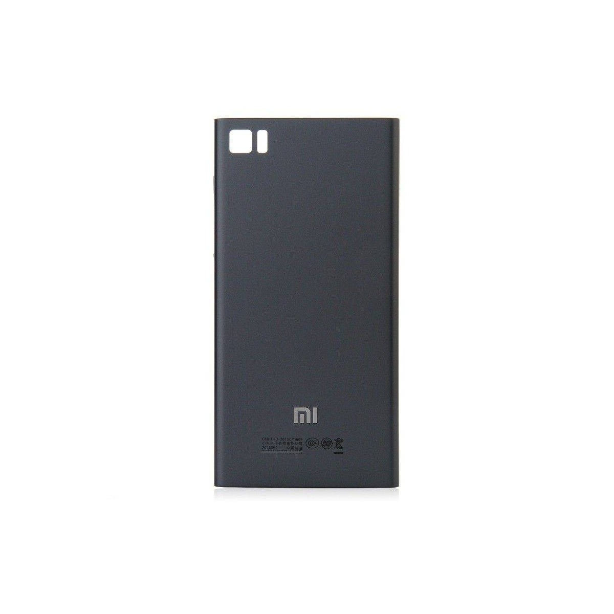 Carcaça traseira preta para Xiaomi MI3 - Versão: TD-SCDMA