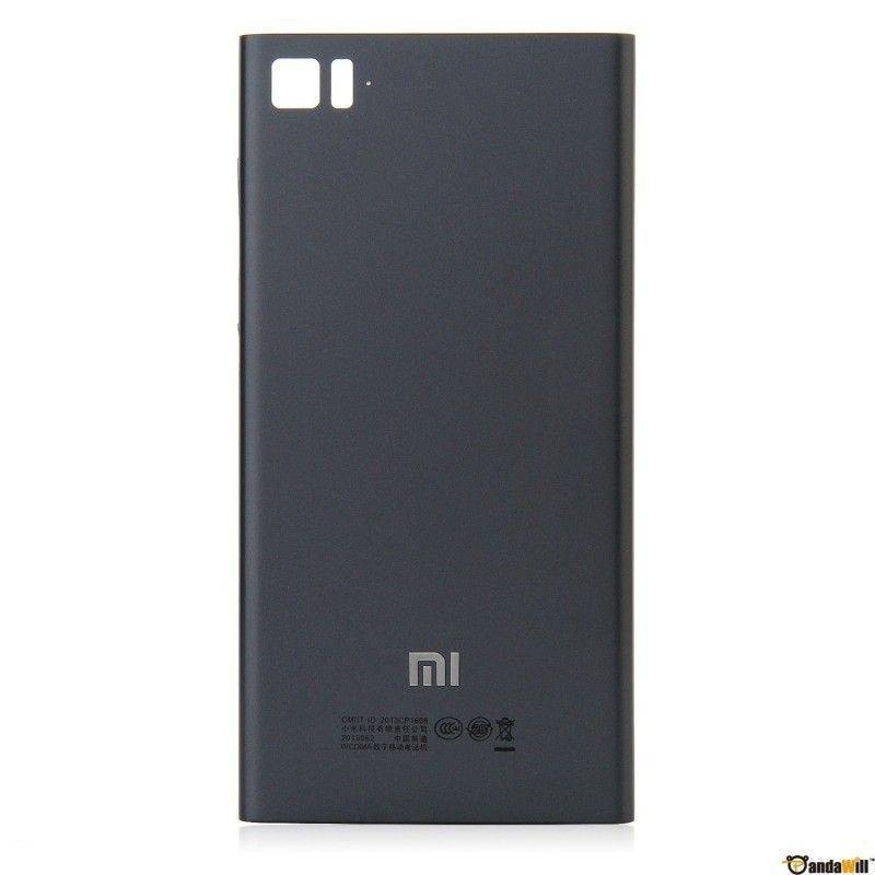 Carcaça traseira Preta para Xiaomi Mi3 VERSÃO WCDMA