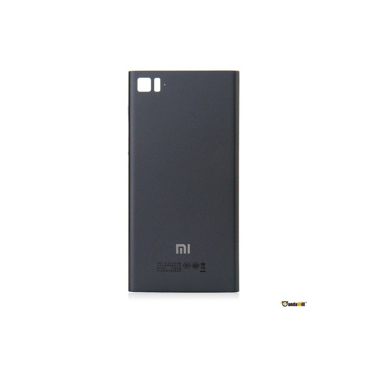 Carcaça traseira Preta para Xiaomi Mi3 VERSÃO WCDMA