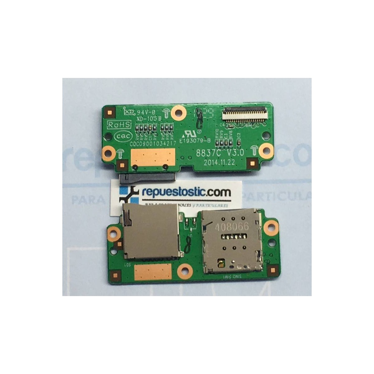 Leitor de cartão micro SD Y SIM Original Bq Edison 3 Modelo 3G
