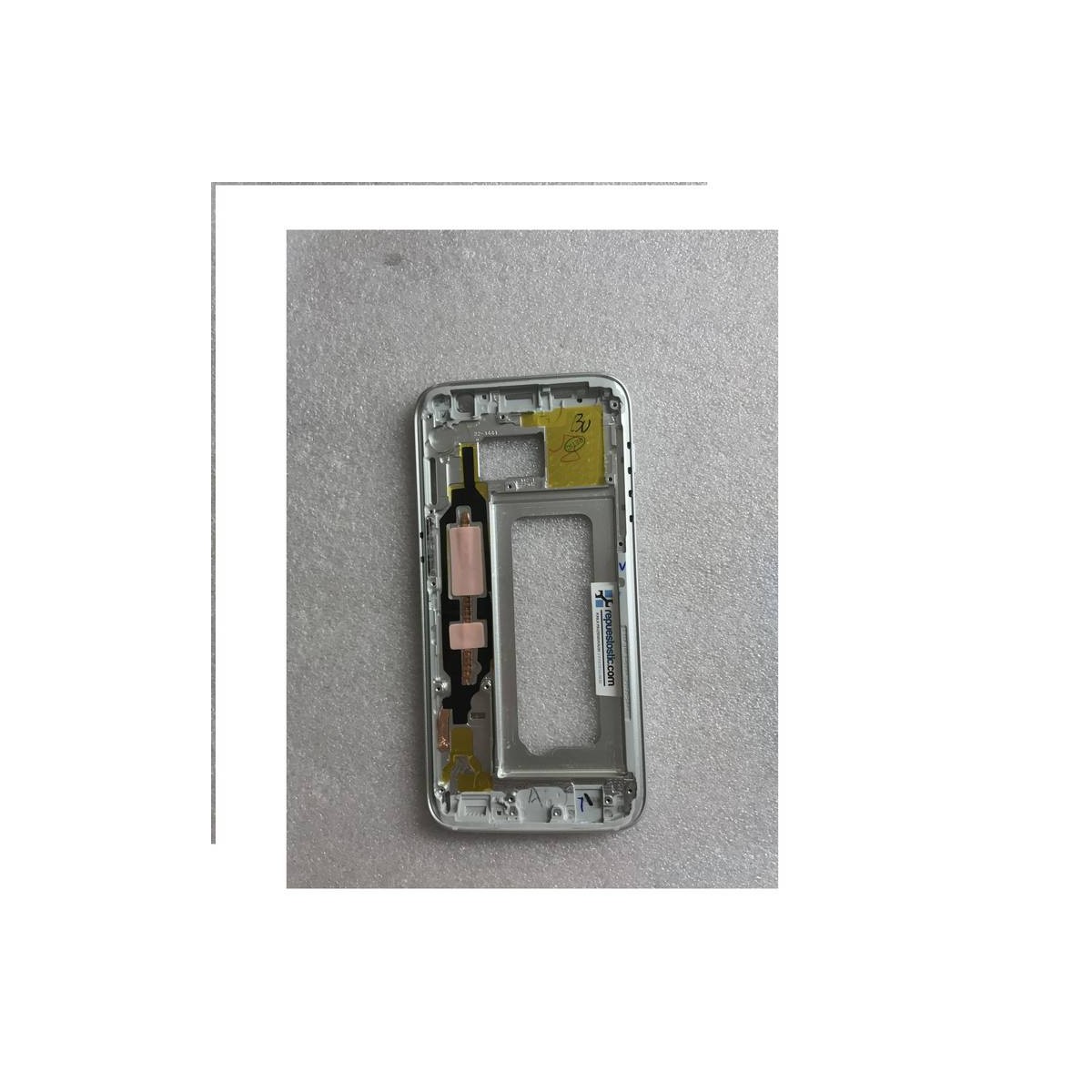 Carcaça central Prateada para Samsung Galaxy S7, G930F Remanufacturada