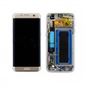 Pantalla LCD Display , Tactil con Marco Original para Samsung Galaxy S7 Edge SM-G935F - Oro