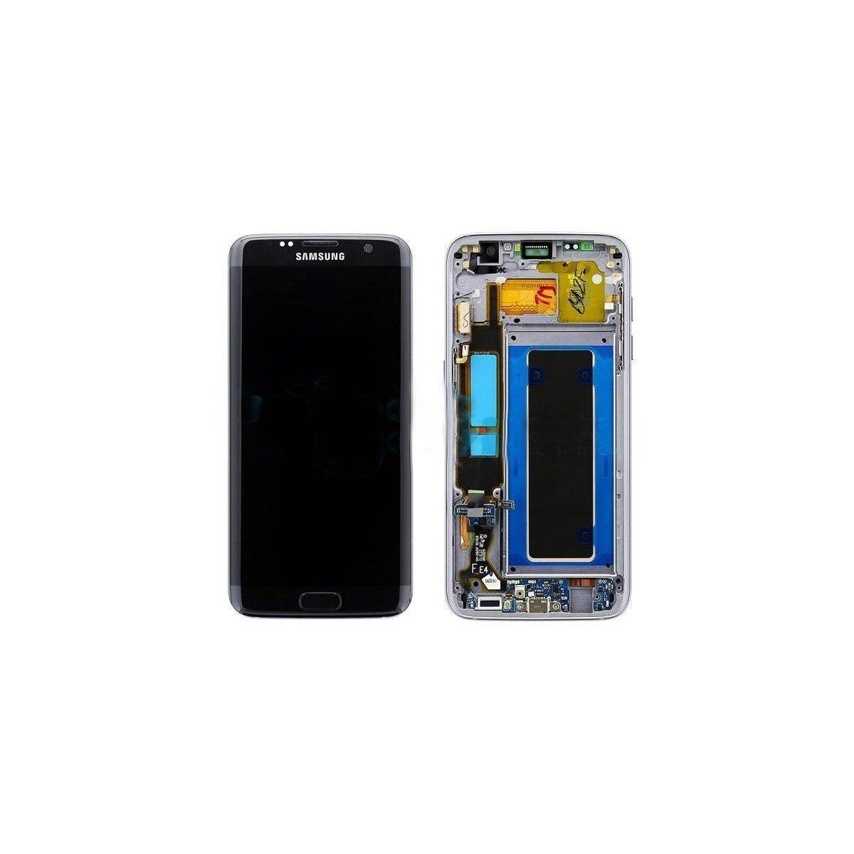 Ecrã LCD Display , Tactil com Marco Original para Samsung Galaxy S7 Edge SM-G935F - Preta