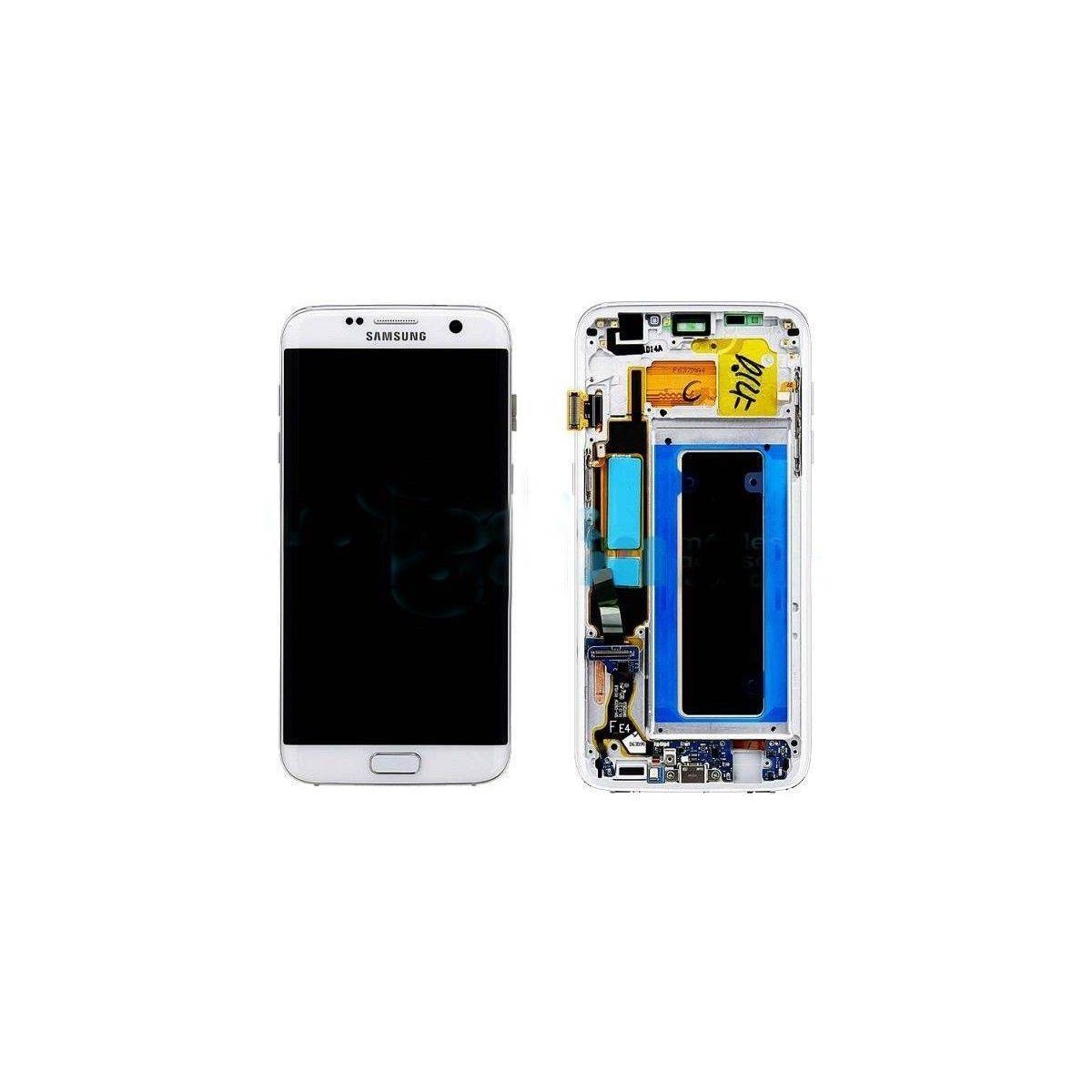 Pantalla LCD Display ,Tactil con Marco Original para Samsung Galaxy S7 Edge SM-G935F - Blanca