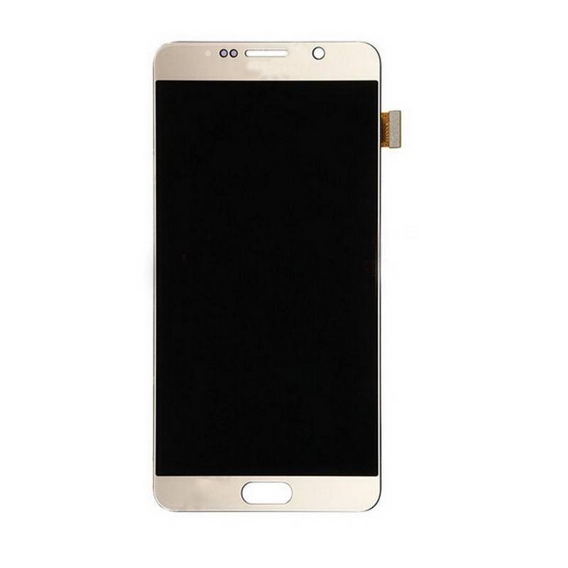 Pantalla completa con marco para Samsung Galaxy Note 5, SM-N920I  en  color Oro ORIGINAL