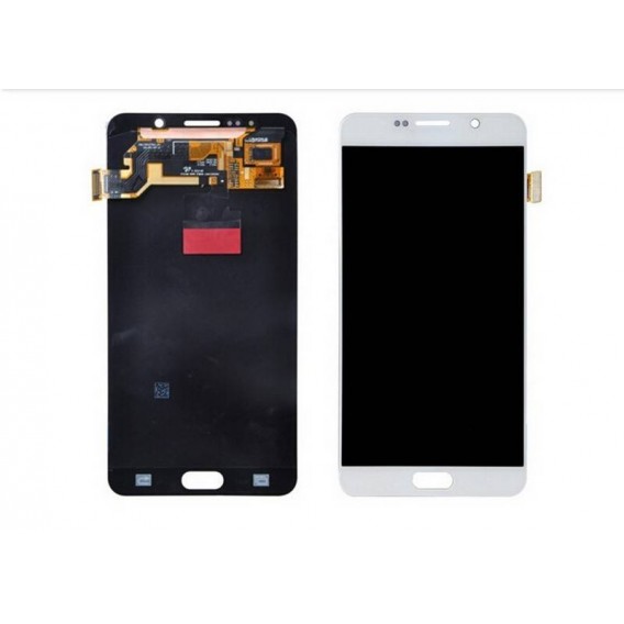 Pantalla completa con marco para Samsung Galaxy Note 5, SM-N920I  en  color blanco ORIGINAL