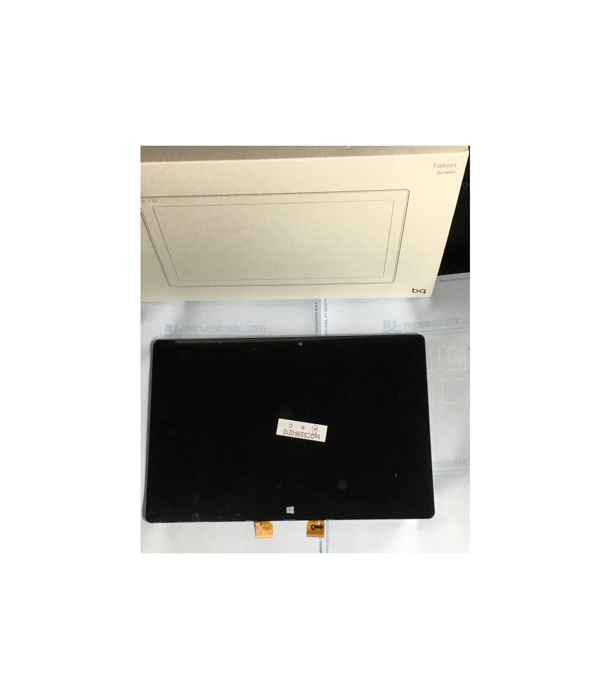 Pantalla completa  con marco negra para BQ Tesla 2 W10 de 10.1  ORIGINAL